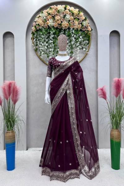 KD 474 BY SAGAR IMPEX TIBBY SILK DESIGNER SAREE WHOLESALER IN INDIA